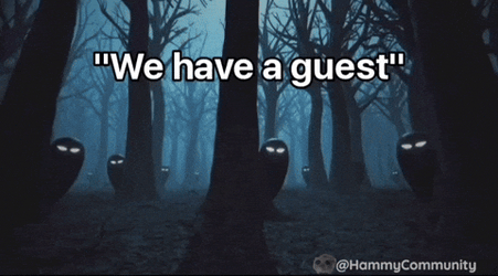 Sad Hamster We Have A Guest GIF