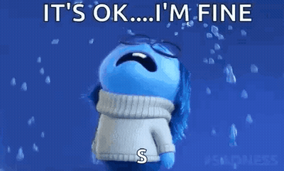 Sad Inside Out Crying Saying It's Ok GIF