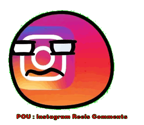 Sad Instagram Icon With Pou Reels Comments Sticker