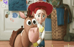 Sad Jessie And Bullseye From Toy Story