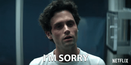 Sad Joe Goldberg Im Sorry GIF