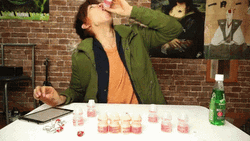 Sad Korean Boy Taking Shots Alone GIF