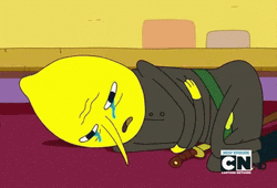 Sad Lemongrab Crying GIF