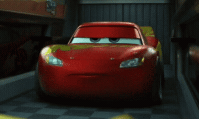 Sad Lightning McQueen Looking At Camera GIF