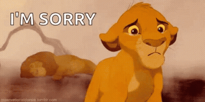 Sad Lion Cub Saying I'm Sorry GIF