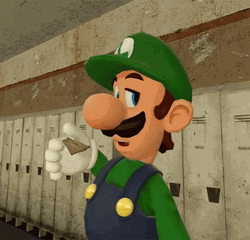 Sad Luigi Side Eye GIF