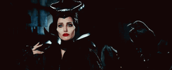 Sad Maleficent Looking Down GIF