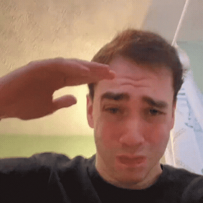 Sad Man With Hand On Forehead GIF