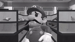 Sad Mario No Spaghetti In SMG4 GIF