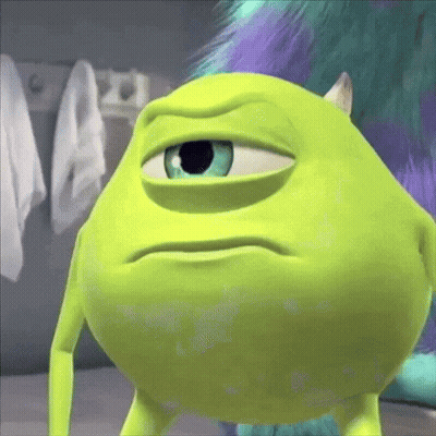 Sad Mike Wazowski GIF
