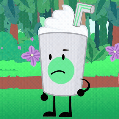 Sad Milkshake With Straw GIF