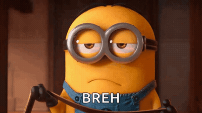 Sad Minion Holding Rope With Breh GIF