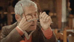 Sad Old Man In Eyeglasses Crying GIF
