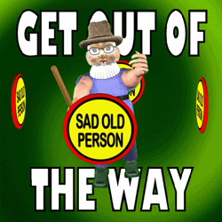 Sad Old Person Getting Old Meme GIF