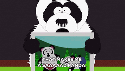 Sad Panda South Park GIF
