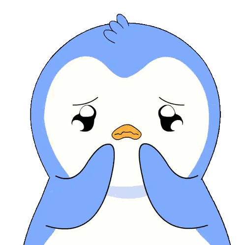 Sad Penguin Sticker