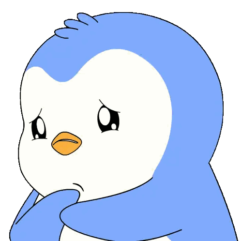 Sad Penguin Sticker