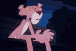 Sad Pink Panther Sighing GIF