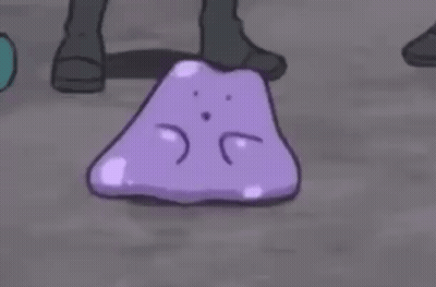 Sad Purple Cartoon Character Lying On Ground GIF