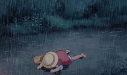 Sad Rain Miyazaki Totoro Aesthetic GIF