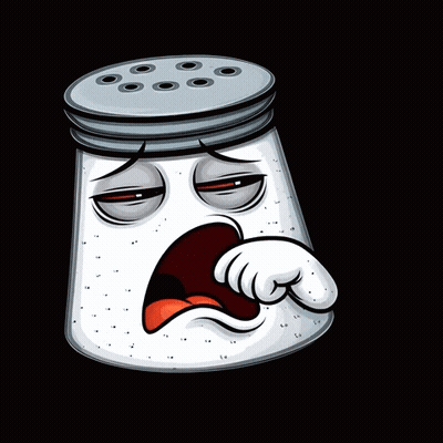 Sad Salt Shaker Cartoon GIF
