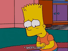 Sad Simpsons Bart Crying