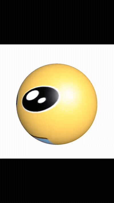Sad Smiley Face With Tear GIF