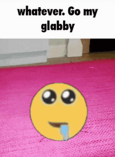 Sad Smiley With Tear On Pink Rug GIF