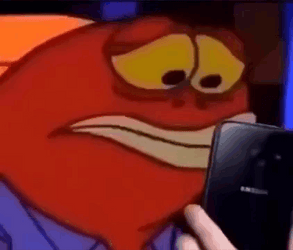 Sad Spongebob Fish Friend GIF