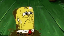Sad Spongebob Full Of Injuries GIF