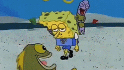 Sad Spongebob Shoulders Down GIF