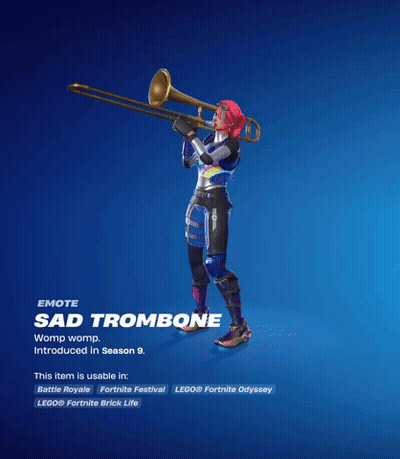 Sad Trombone Holding Trombone GIF