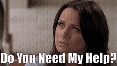 Sad Woman Saying Do You Need My Help GIF