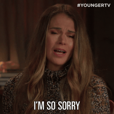 Sad Woman Saying I'm So Sorry