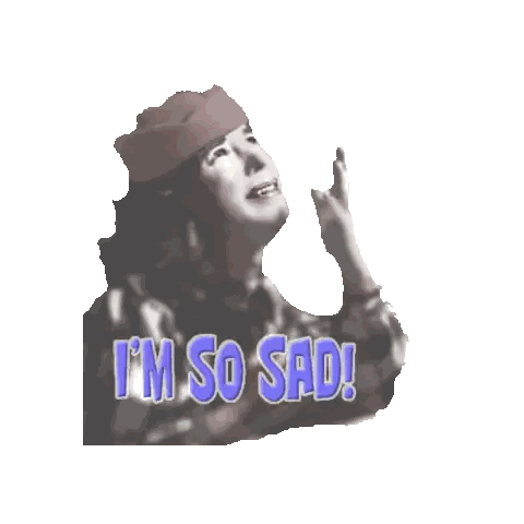Sad Woman Sticker
