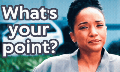 Sad Woman What's Your Point GIF