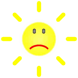 Sad Yellow Smiley Face Sticker