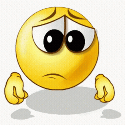Sad Yellow Smiley With Tear GIF