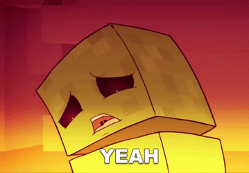 Sad Yes Box Character GIF