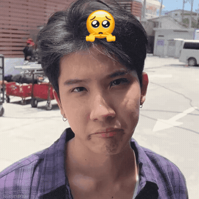 Sad Young Man In Purple Shirt GIF