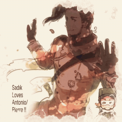 Sadik Loves Antonio / Pierre Drawing GIF