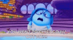 Sadness Inside Out Chicago Without Me GIF