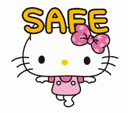 Safe Adorable Hello Kitty GIF