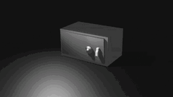 Safe Box Revealing Contents Animation GIF
