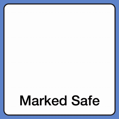 Safe Sign With Blue Flag GIF