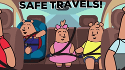 Safe Travels Pants Bear Family  GIF