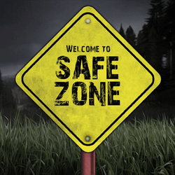 Safe Zone Sign Gunned Down GIF