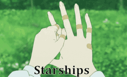 Sage Green Starship Hands GIF