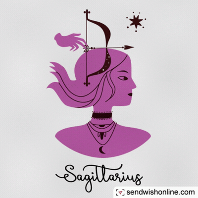 Sagittarius Woman With Bow And Arrow GIF