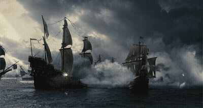 Sailboats Floating In Ocean GIF